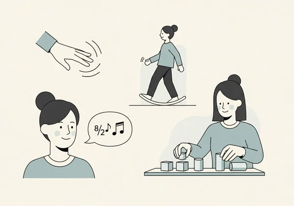 ตัวอย่างพฤติกรรมการสตีมที่หลากหลายในผู้ใหญ่