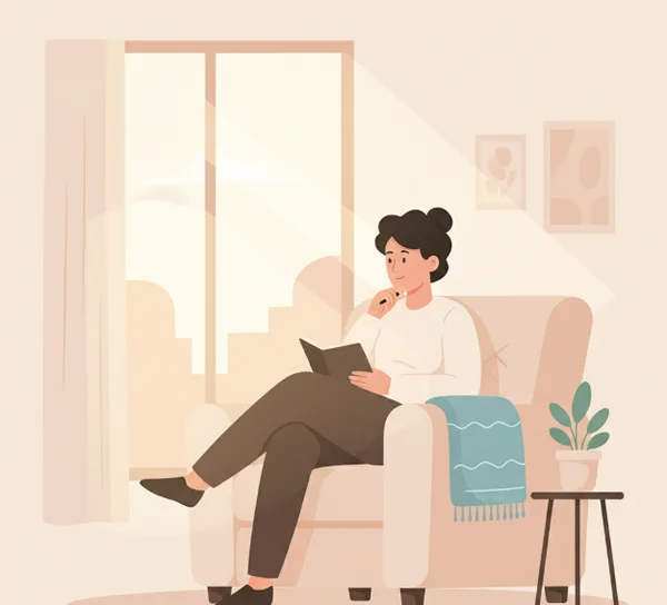 Adult reflecting before an autism evaluation