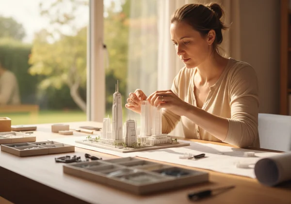 Autistic person engaging in a calming and focused hobby